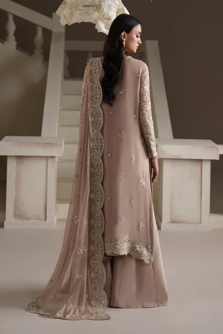 Modern Heirloom by Emaan Adeel Unstitched Embroidered Chiffon 3 Piece Suit | PEARL REVERIE