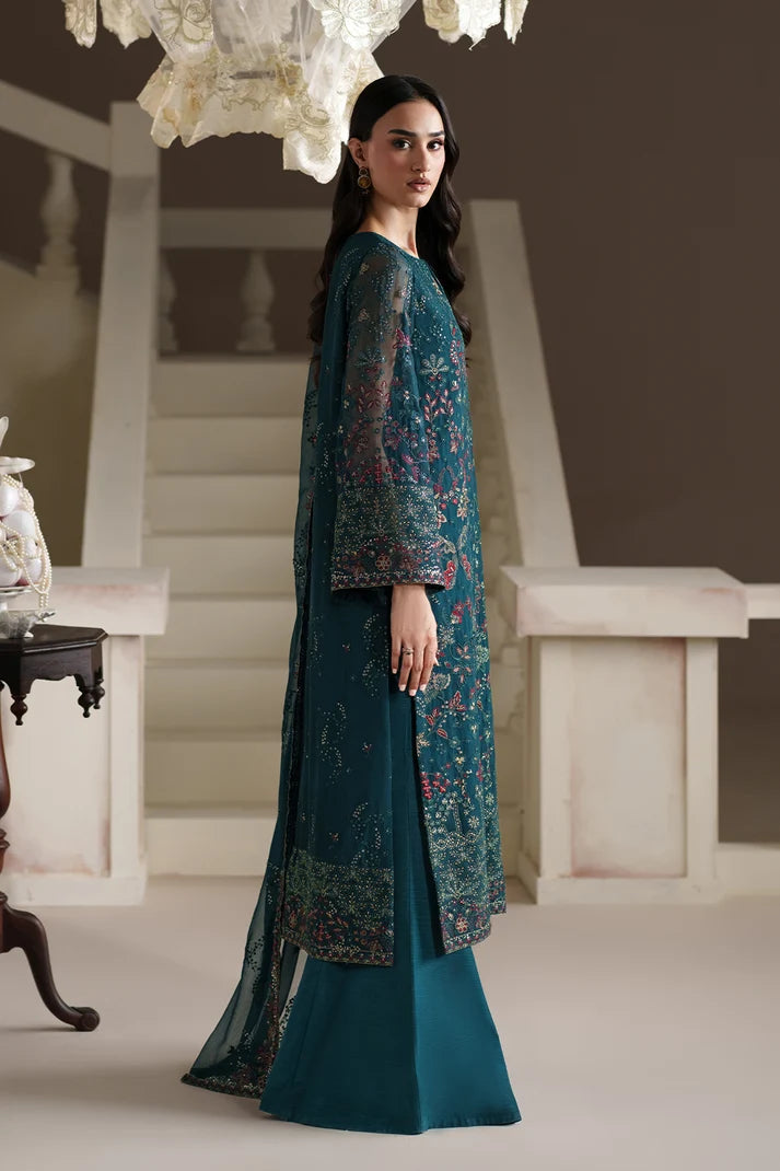 Modern Heirloom by Emaan Adeel Unstitched Embroidered Chiffon 3 Piece Suit | ANTIQUE CHARM