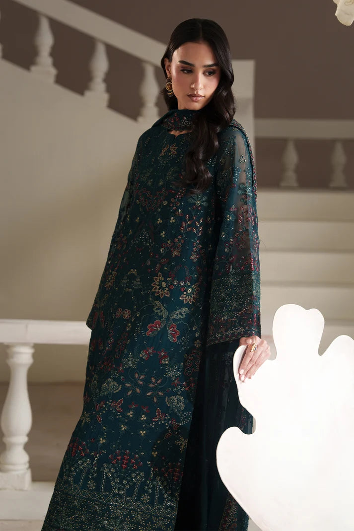 Modern Heirloom by Emaan Adeel Unstitched Embroidered Chiffon 3 Piece Suit | ANTIQUE CHARM