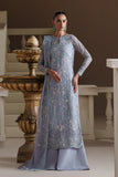 Modern Heirloom by Emaan Adeel Unstitched Embroidered Chiffon 3 Piece Suit | BLUE VERSE