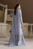 Modern Heirloom by Emaan Adeel Unstitched Embroidered Chiffon 3 Piece Suit | BLUE VERSE
