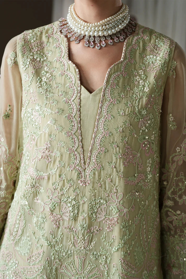 Modern Heirloom by Emaan Adeel Unstitched Embroidered Chiffon 3 Piece Suit | MODERN BELLE