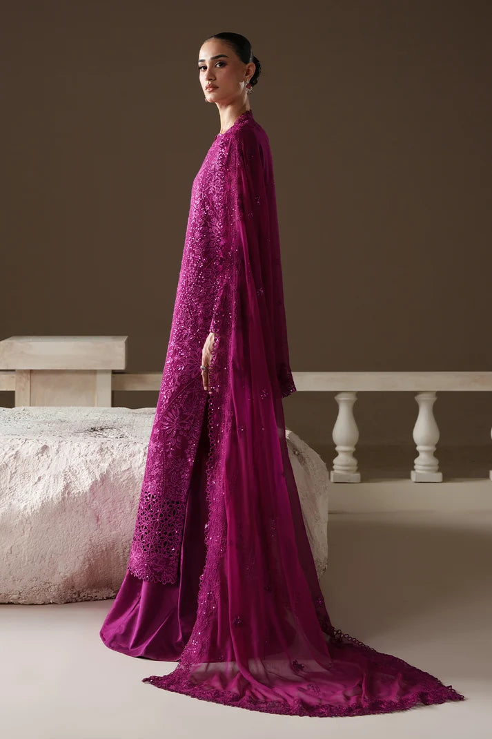 Modern Heirloom by Emaan Adeel Unstitched Embroidered Chiffon 3 Piece Suit | ROSE MEMOIR