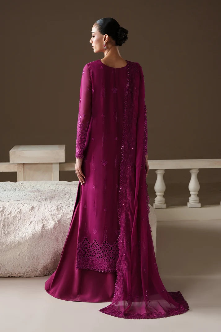 Modern Heirloom by Emaan Adeel Unstitched Embroidered Chiffon 3 Piece Suit | ROSE MEMOIR