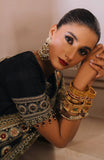 Sal Jaan – Hand-Embellished Black Organza & Tussel Silk Festive Saree