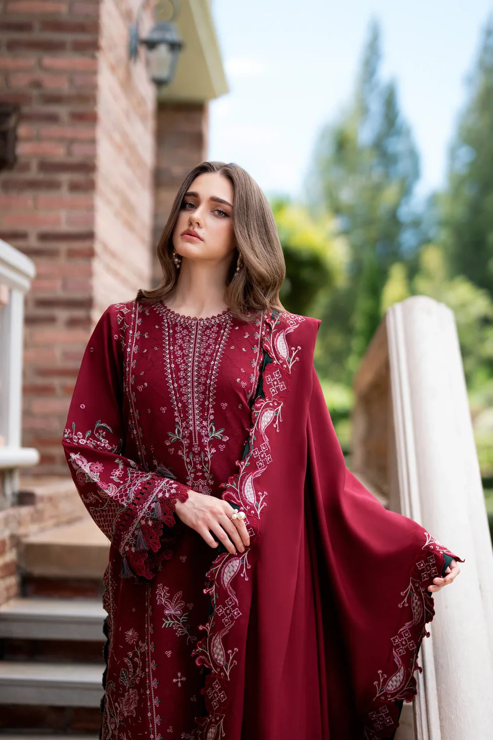 Serenity By Florent Embroidered Winter Collection | Dahlia
