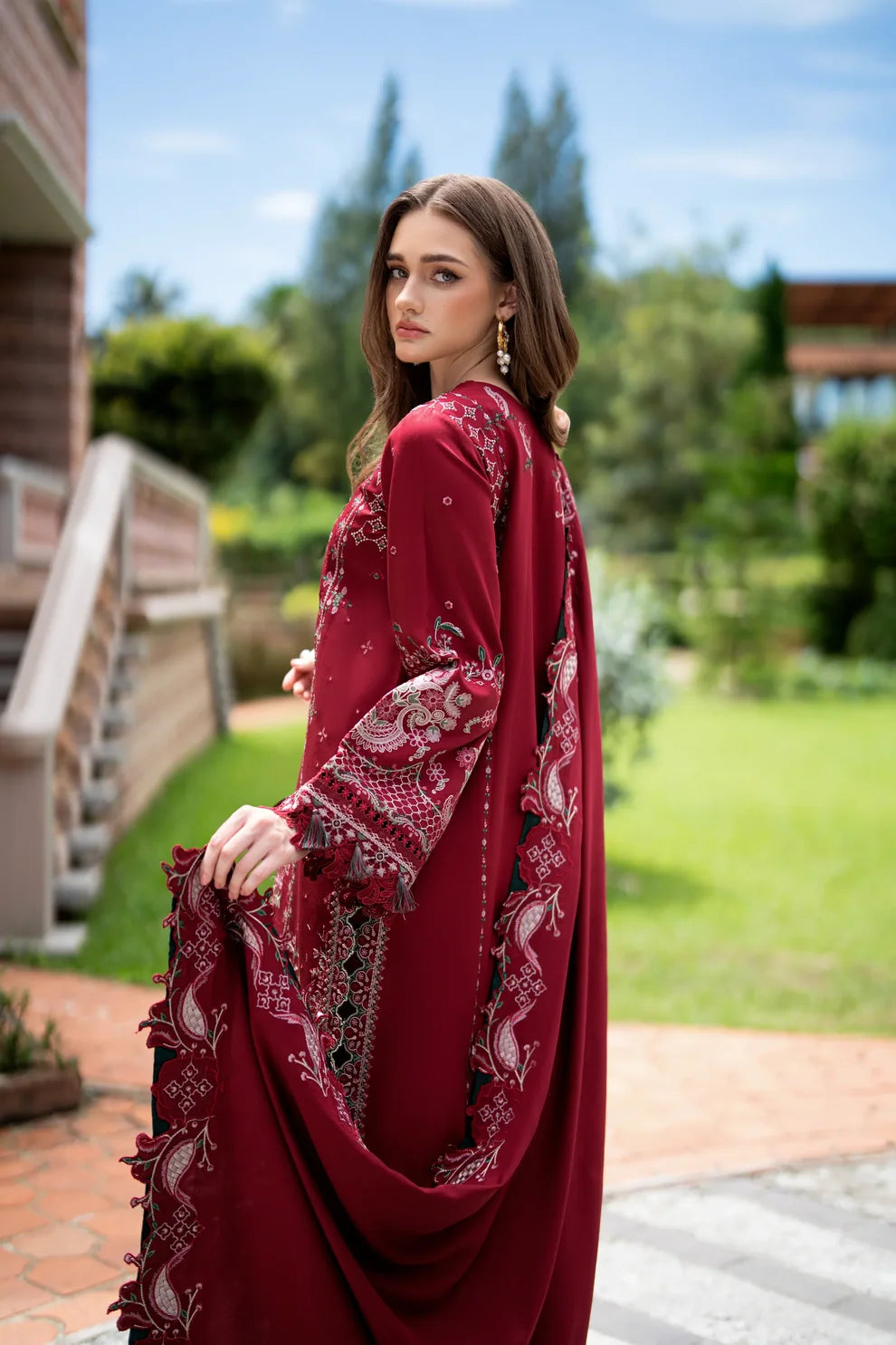 Serenity By Florent Embroidered Winter Collection | Dahlia