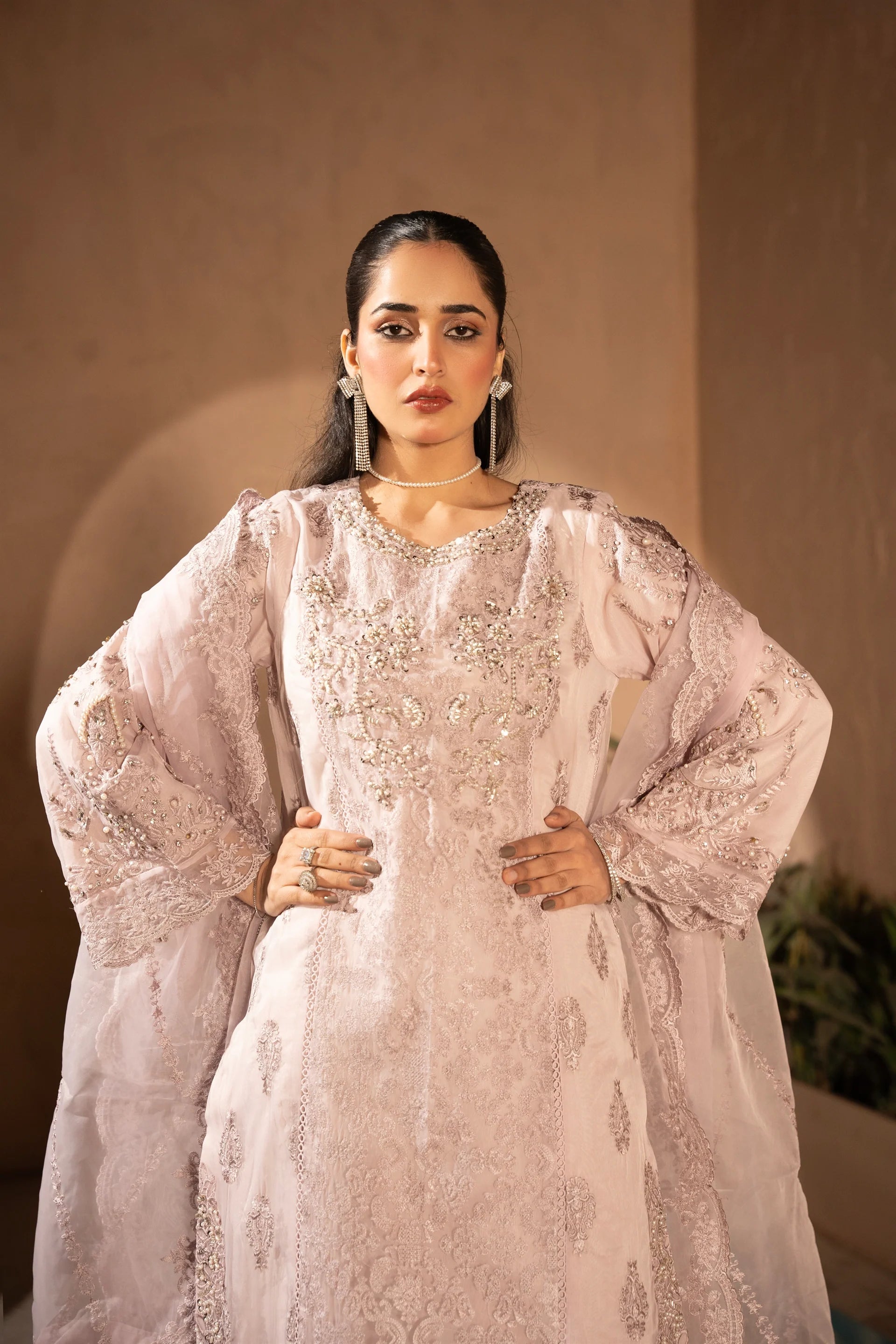 Manahils Festive/party wear collection | K-183-LILAC