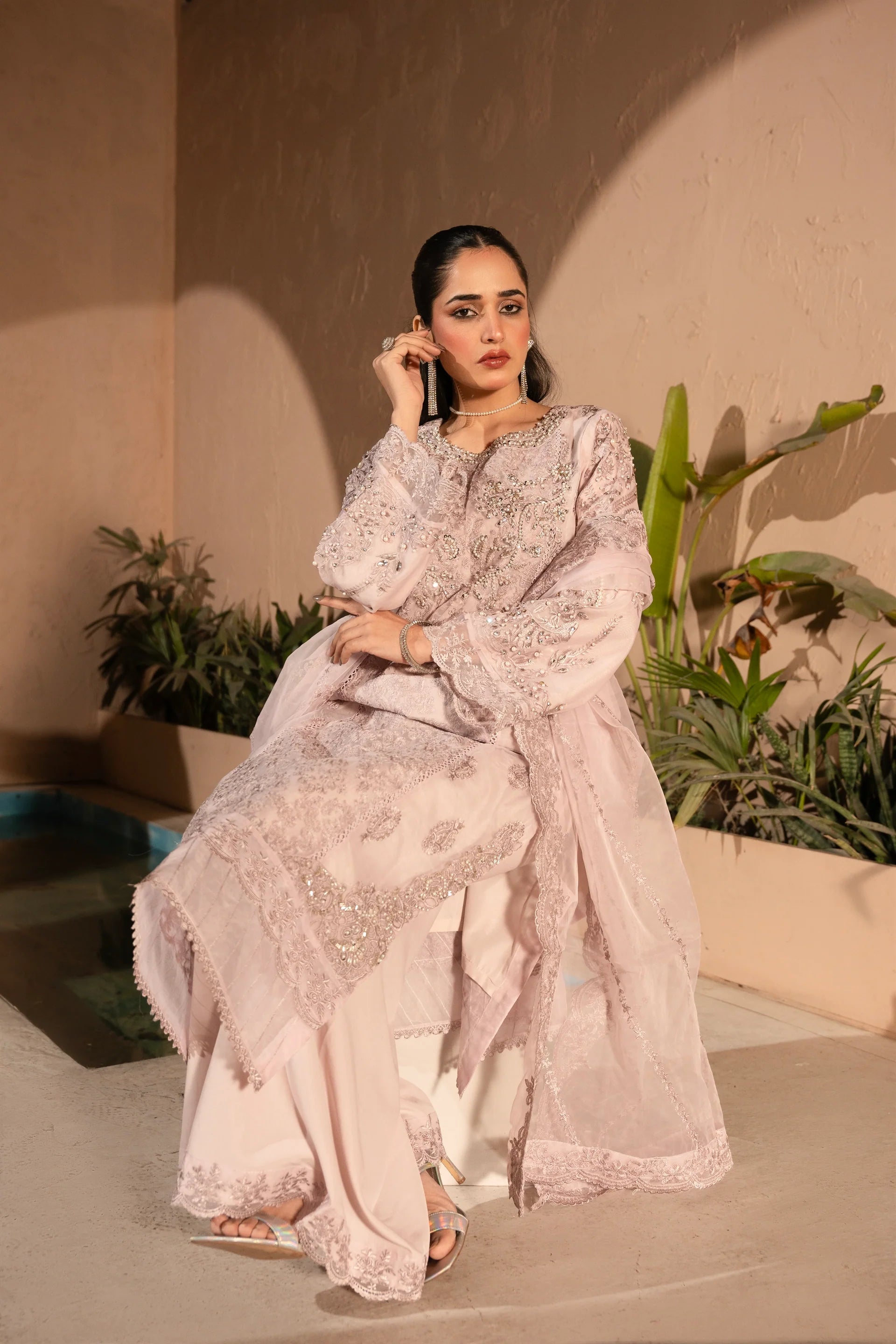 Manahils Festive/party wear collection | K-183-LILAC