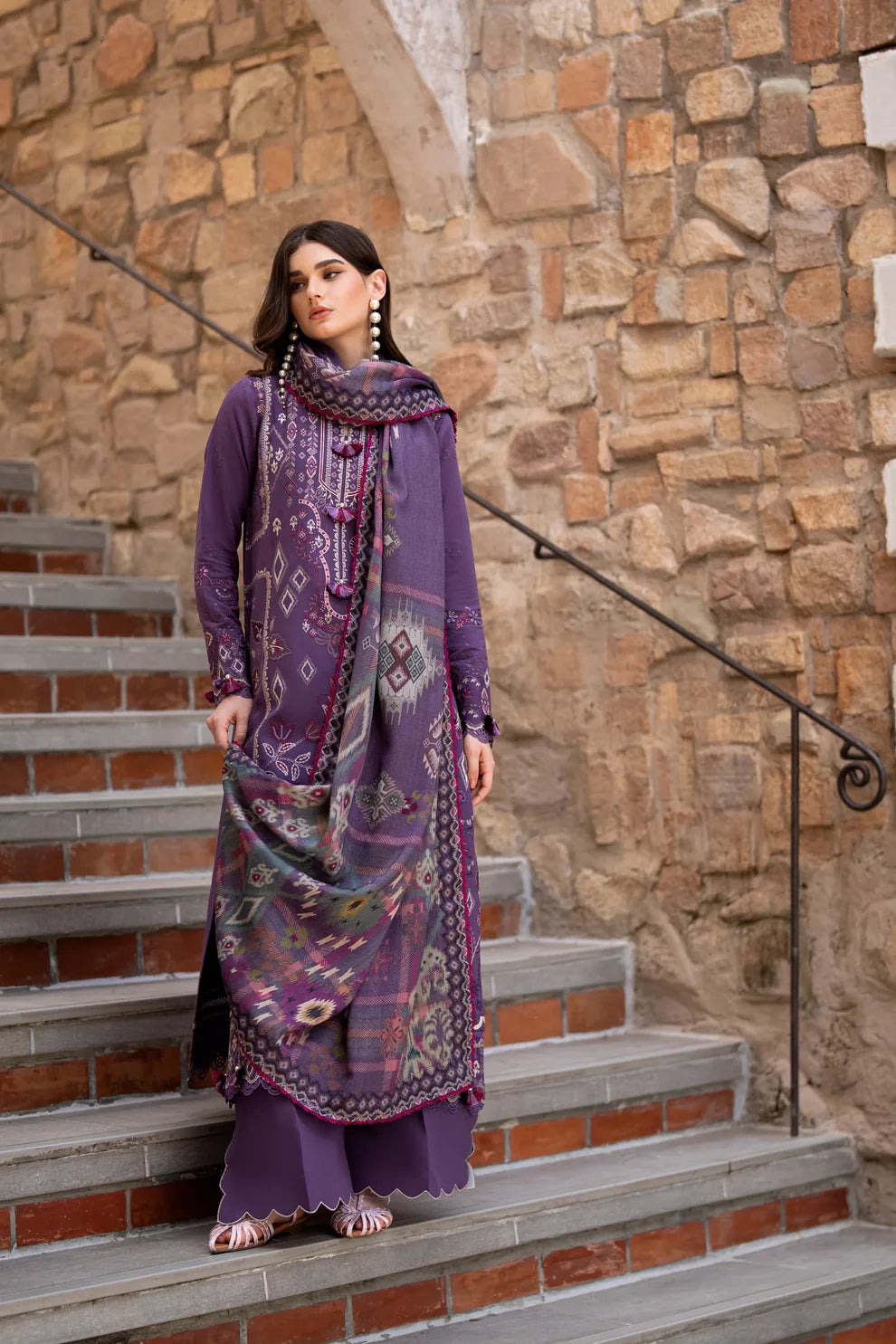 Serenity By Florent Embroidered Winter Collection | Zinnia