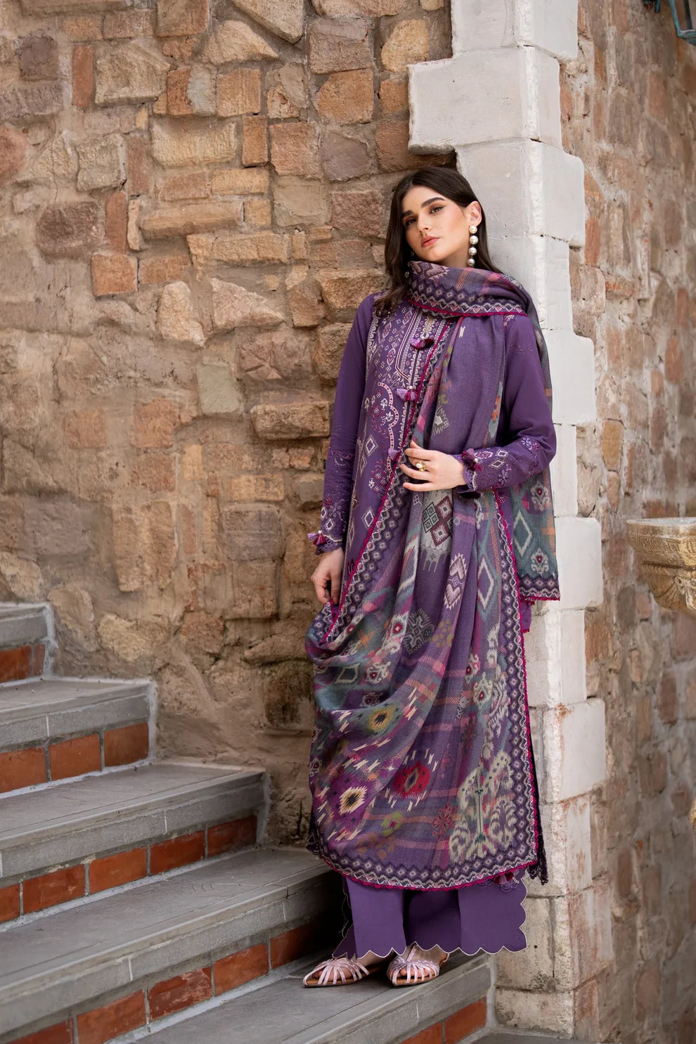 Serenity By Florent Embroidered Winter Collection | Zinnia