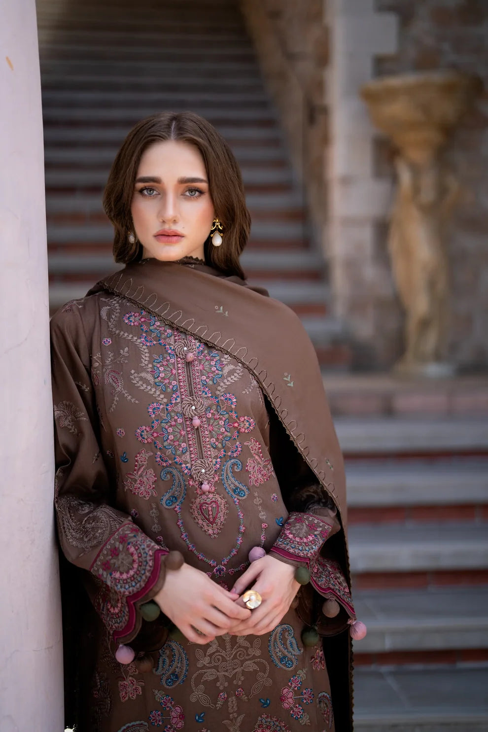 Serenity By Florent Embroidered Winter Collection | Tara