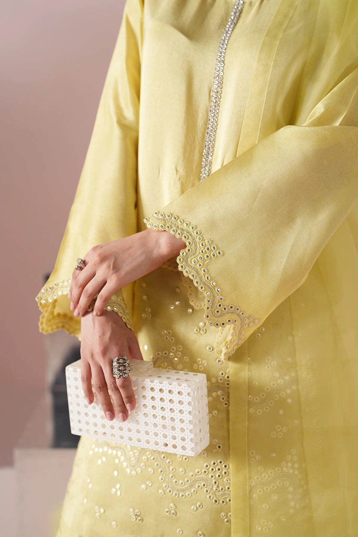 Yellow Dress 3 piece - RTW1031 - Alizeh