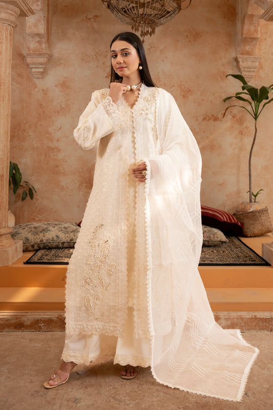 Manahils Festive/party wear collection | 181-OFF WHITE