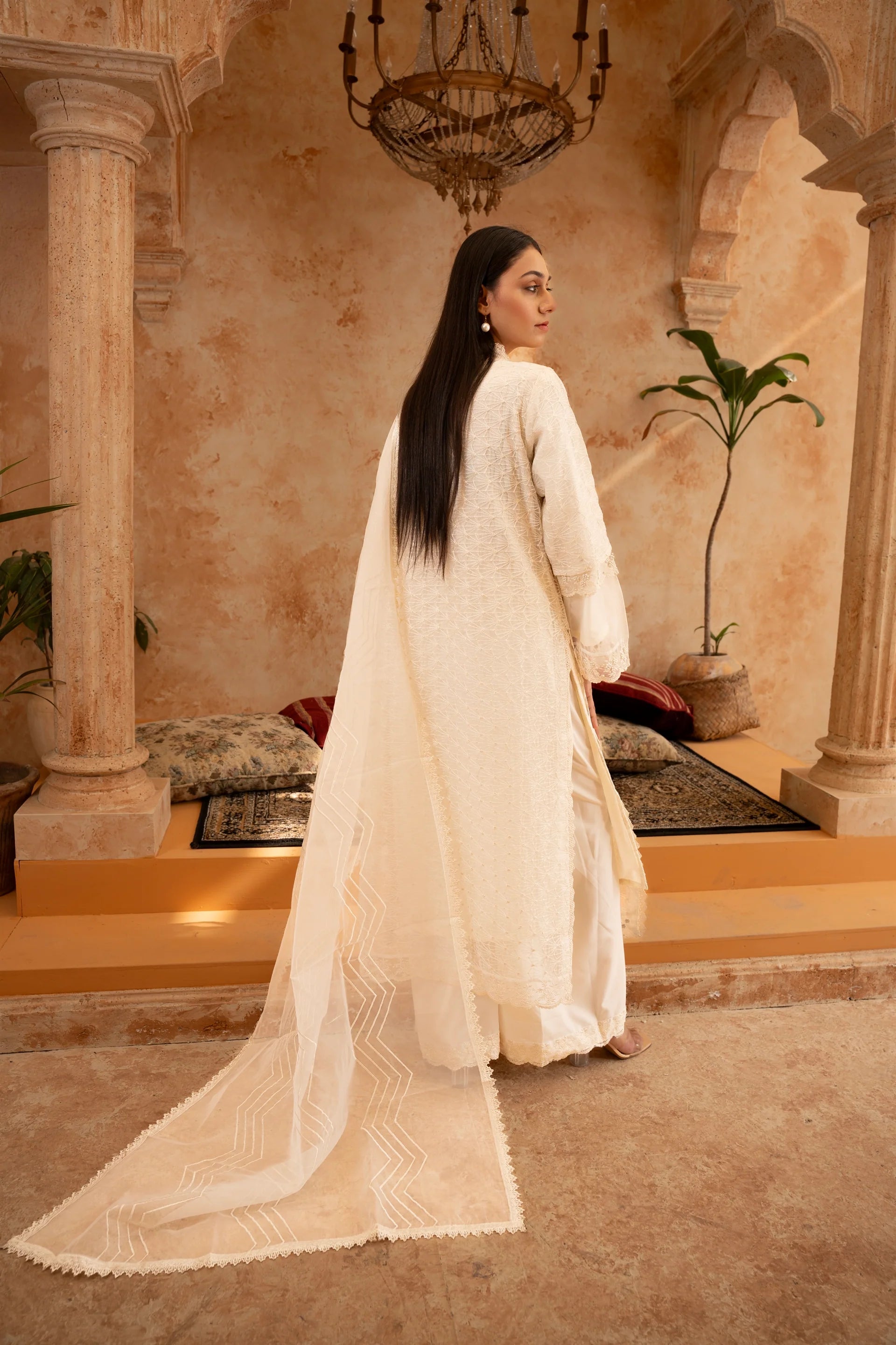 Manahils Festive/party wear collection | 181-OFF WHITE