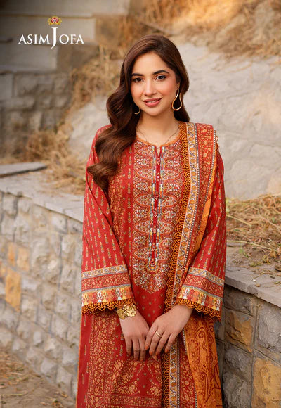 AJUUB-20 Printed Lawn 3 Pcs | ASIM JOFA