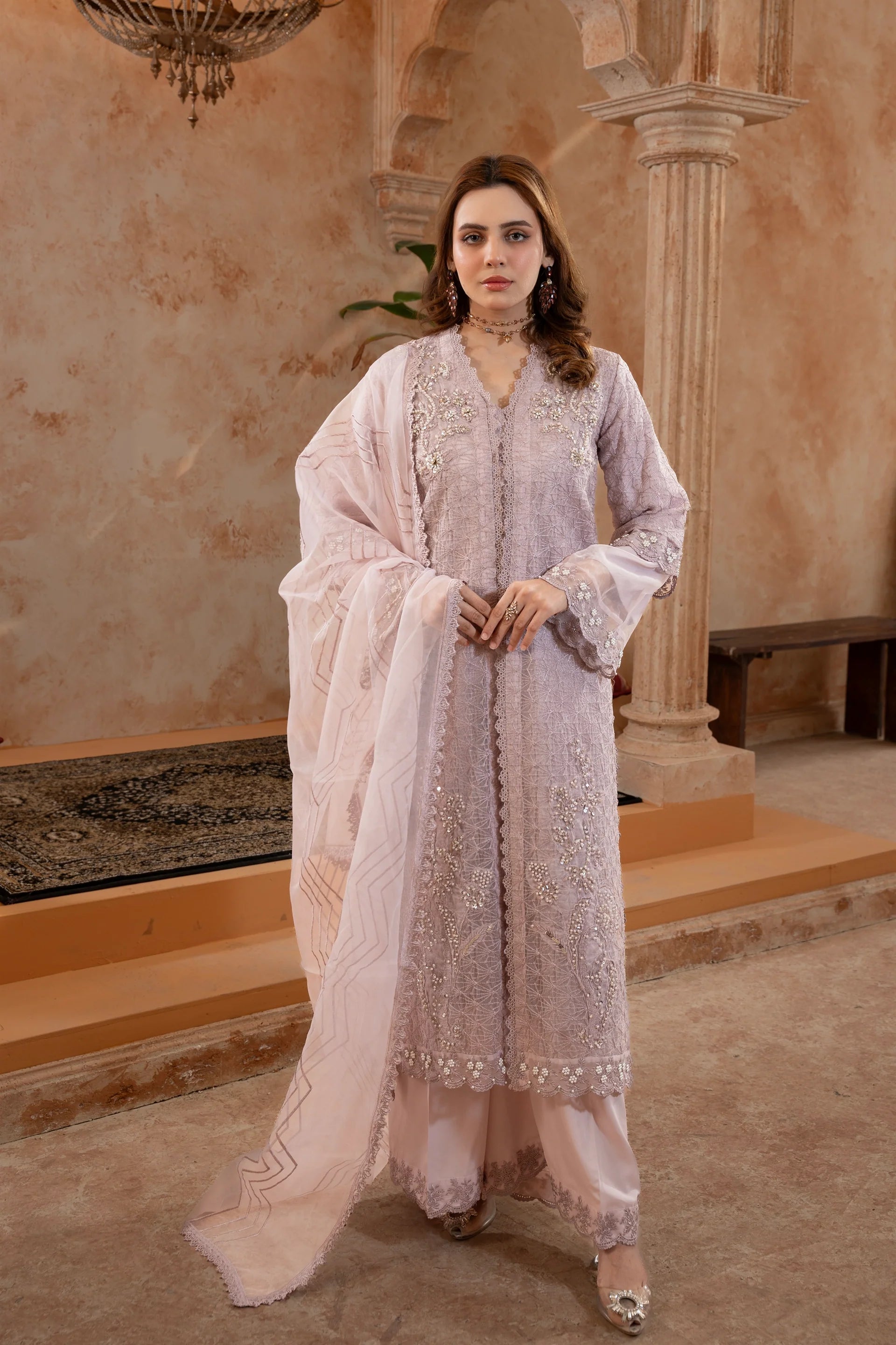Manahils Festive/party wear collection | 181-LILAC