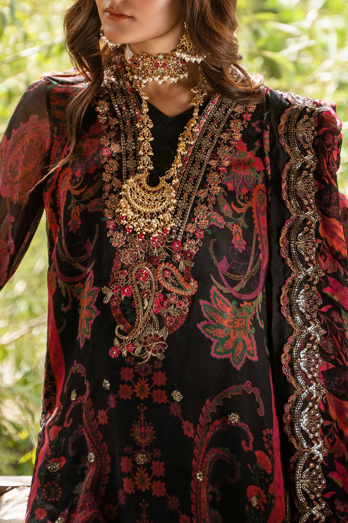 CHARIZMA Unstitched Embroidered Chiffon Collection VSLW6-16