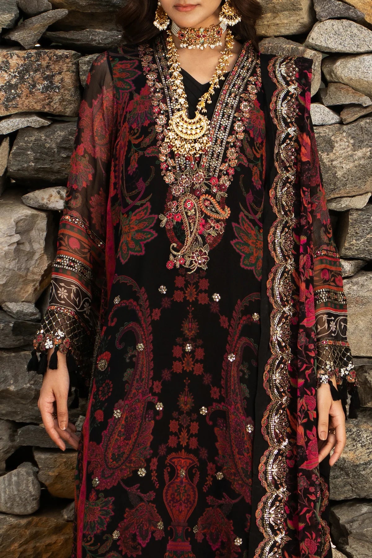 CHARIZMA Unstitched Embroidered Chiffon Collection VSLW6-16