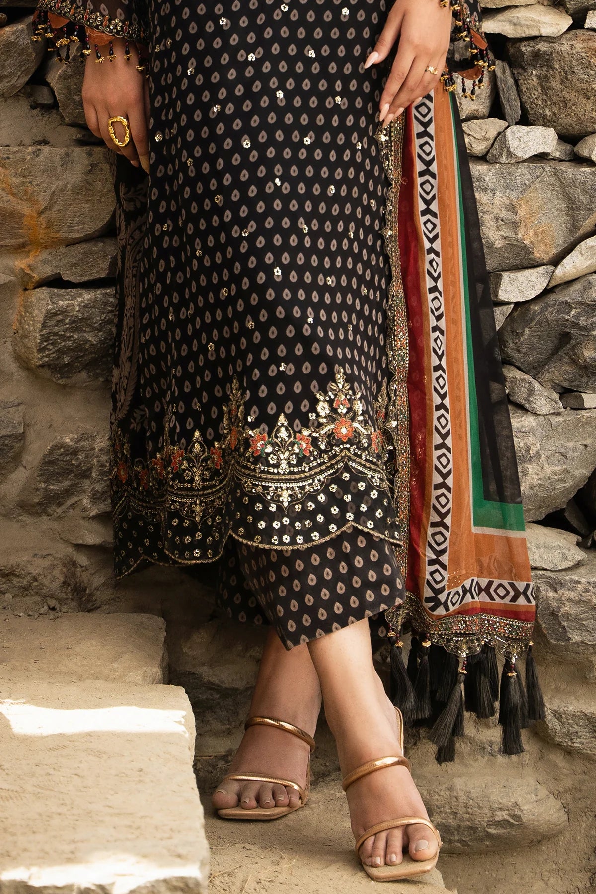 CHARIZMA Unstitched Embroidered Chiffon Collection VSLW6-15