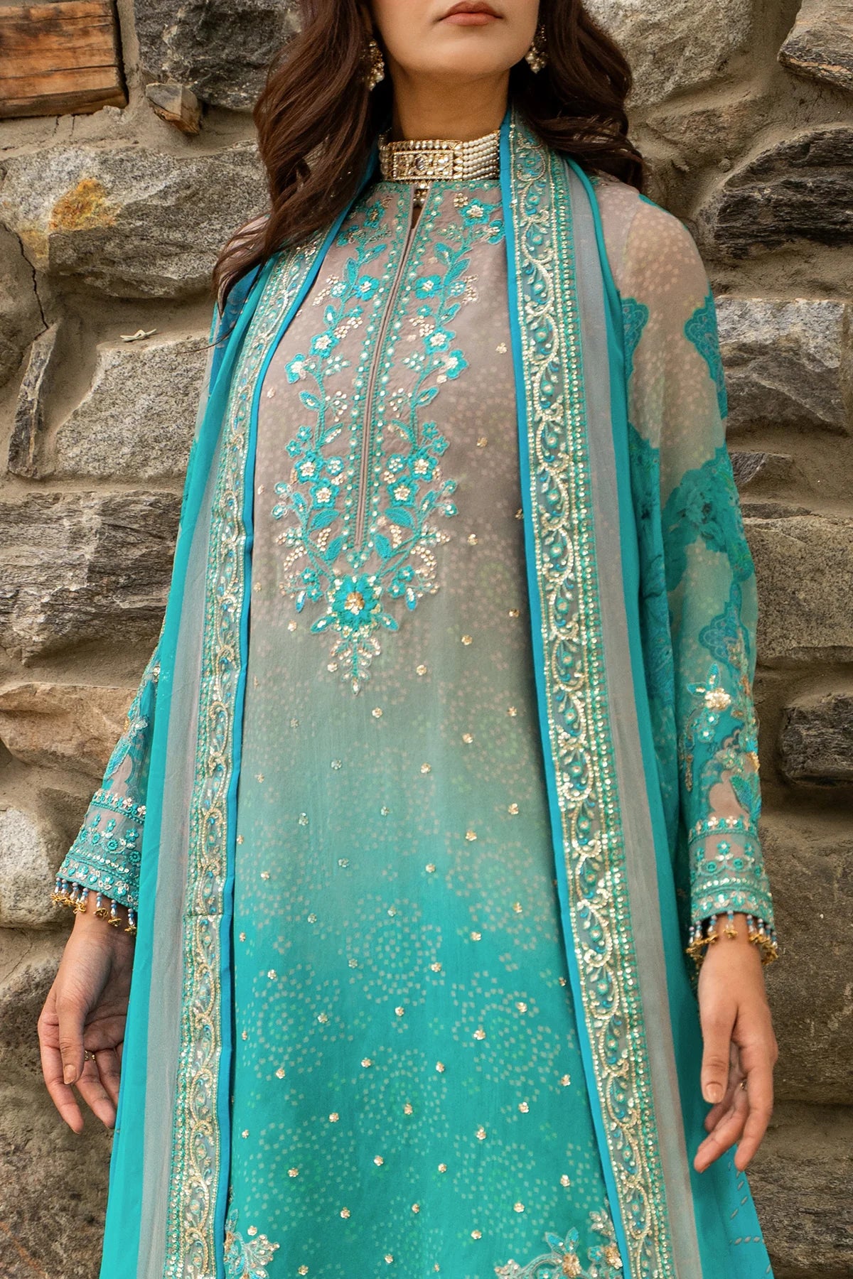 CHARIZMA Unstitched Embroidered Chiffon Collection VSLW6-17