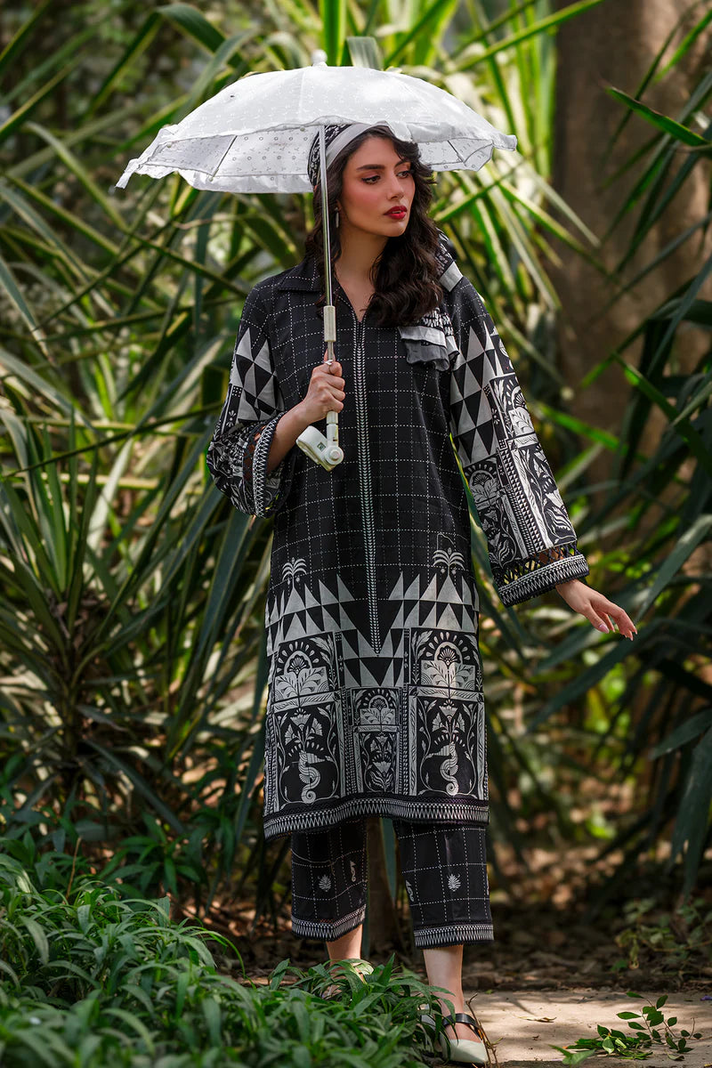 Monochrome Mosaic | Sahar ready to wear 2 Pc
