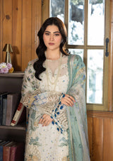 1A Sahil – Chikankari Prints with Chiffon Dupatta – Elaf