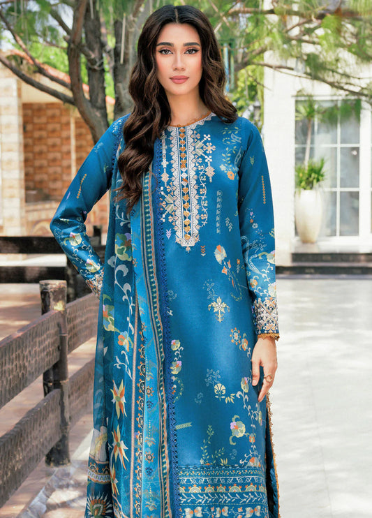 Zync by Florent Embroidered Viscose Suits Unstitched 3 Piece FL25IM FL-1B - Intermix'25
