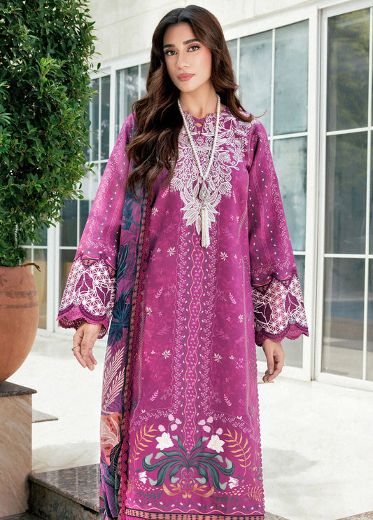 Zync by Florent Embroidered Viscose Suits Unstitched 3 Piece FL25IM FL-3A - Intermix'25