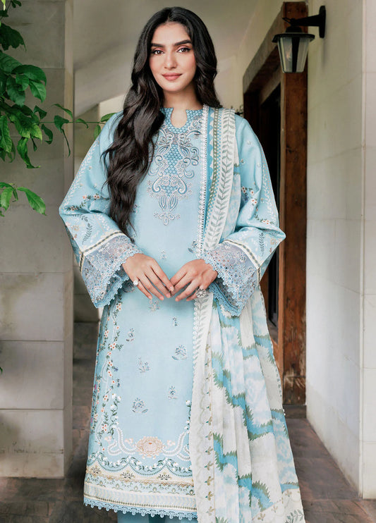 Zync by Florent Embroidered Viscose Suits Unstitched 3 Piece FL25IM FL-4A - Intermix'25