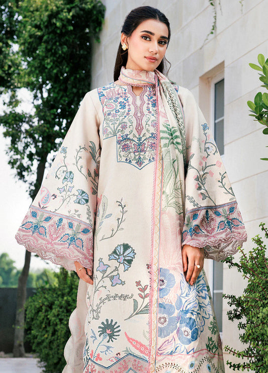 Zync by Florent Embroidered Viscose Suits Unstitched 3 Piece FL25IM FL-5B - Intermix'25