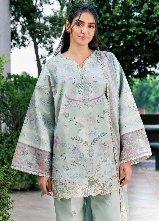 Zync by Florent Embroidered Viscose Suits Unstitched 3 Piece FL25IM FL-6A - Intermix'25