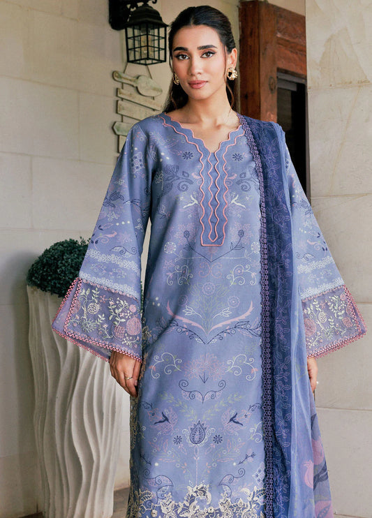 Zync by Florent Embroidered Viscose Suits Unstitched 3 Piece FL25IM FL-6B - Intermix'25