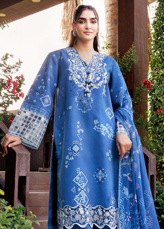 Zync by Florent Embroidered Viscose Suits Unstitched 3 Piece FL25IM FL-8A - Intermix'25