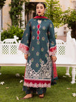 MAHNUR Gulzar Viscose | G-08 | Embroidered 3-Piece Unstitched Winter Suit with Printed Chiffon Dupatta
