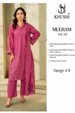 Khushi Meeram Luxury Embroidered Lawn Suit Vol-2 – Design # 8