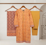 MUZNAH 3-PC stitched Printed Lawn Suit - M-28