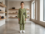 Bin Saeed Girls Printed 2 Piece Stitched Frock Suit | Sizes 6-14 years