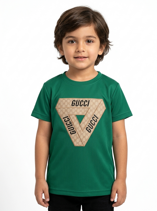 Kids' Designer-Inspired Graphic Crew Neck T-Shirt 3-10 years