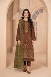 Airjet Fancy Wool Peach Embroidered Suit | Alif Vol-555 (Design - 01)