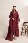 Airjet Fancy Peach Wool Embroidered Suit | Alif Vol-572 (Design - 01)
