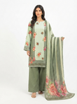 3 Piece Digital Printed Linen Suit | L#10
