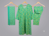 Digital Printed Ready To Wear 3PC Lawn Airline Long Shirt | AL-12