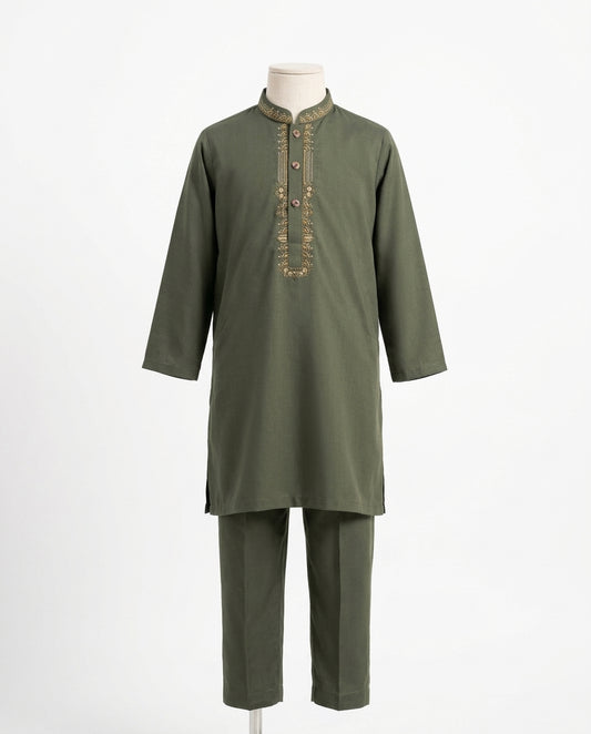 Kids Premium Kurta Trouser Set – Stylish Traditional Outfit for Boys (size 28)