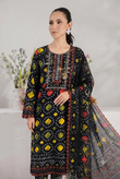 Printed Lawn 3-Piece Unstitched Suit with Sequin Patch Work (D-05)