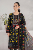 Printed Lawn 3-Piece Unstitched Suit with Sequin Patch Work (D-05)