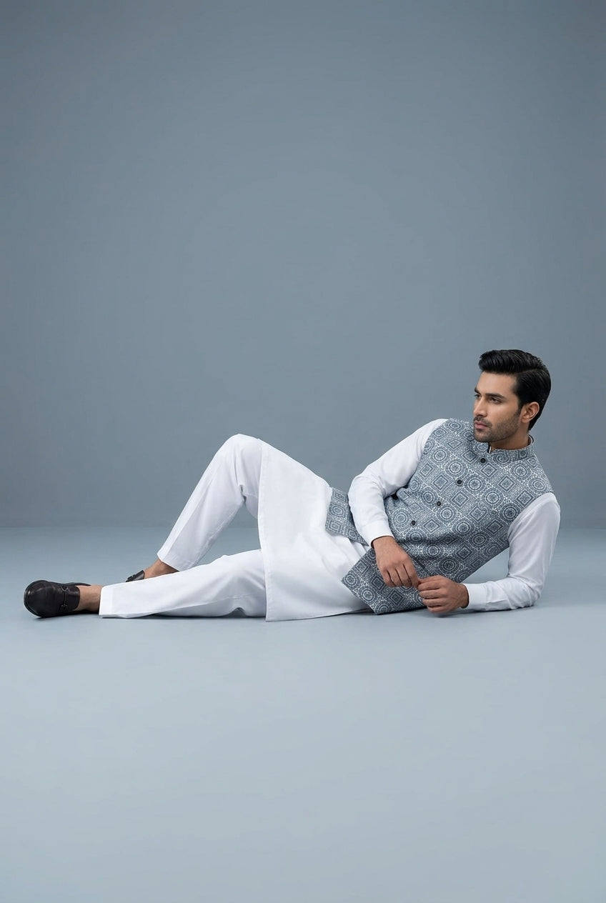 Narkin's The Heritage Edit - Luxury 3 Piece Unstitched Fabric - The 02