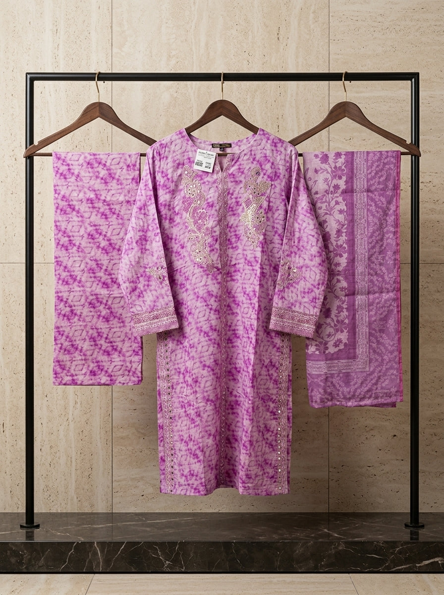 Zeenat Embroided Viscose Stitch Luxury Pret 3Pcs | Z-12