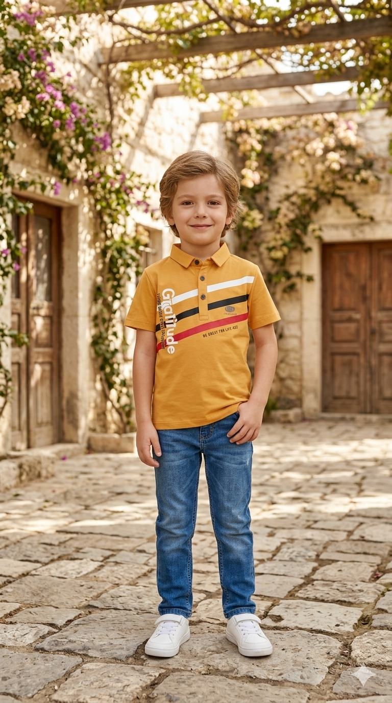 Boys Summer T-Shirt – Trendy & Comfortable | size 22 to 24