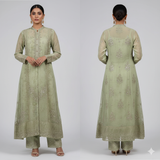 BINT-E-SAEED Luxe: Soft Mint Embellished Frock